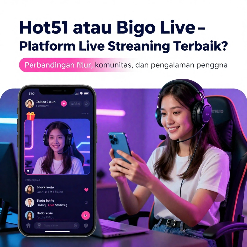 Hot51 atau Bigo Live Perbandingan Lengkap Aplikasi Live Streaming
